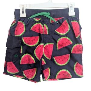 Cat & Jack Watermelon Print Kids Shorts - Navy and Pink